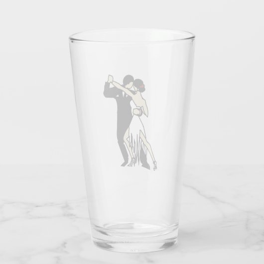 Tango Dancers Glas (Achterkant)