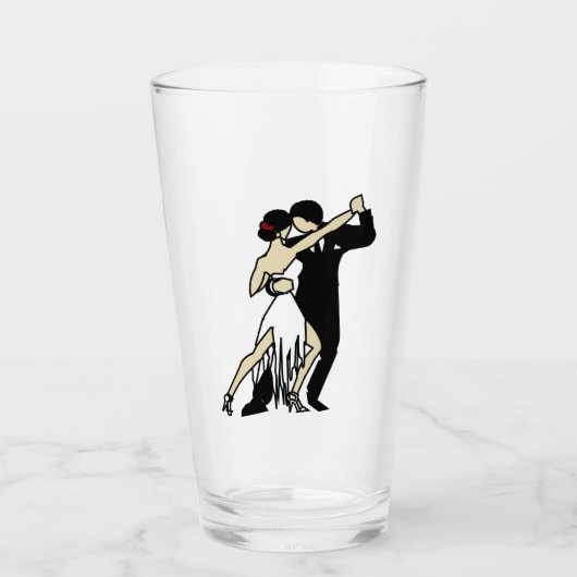 Tango Dancers Glas (Voorkant)