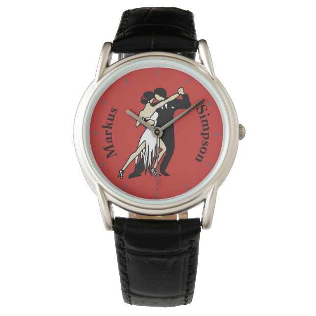 Tango Dancers Horloge (Voorkant)