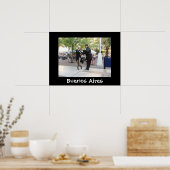 Tango Dancers in Plaza Dorrego Poster (Keuken)