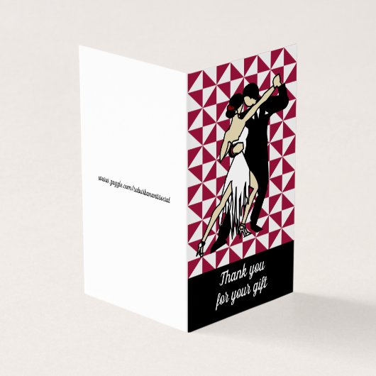 Tango Dancers Kaart (Buitenkant)