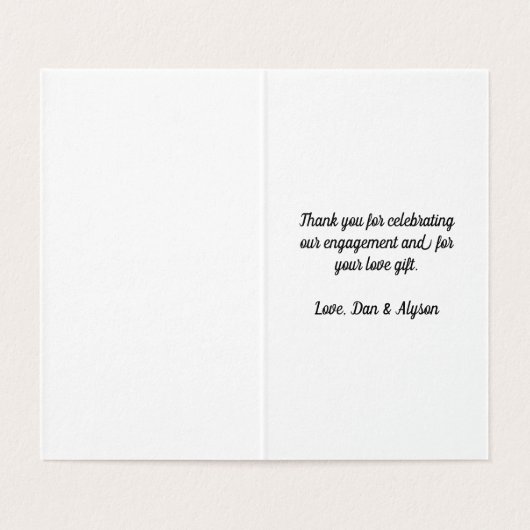 Tango Dancers Kaart (Binnenkant ongevouwen)