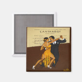 Tango Dancers Magnet Dance Gift (Voorkant / Achterkant)