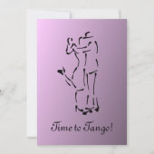 Tango Dancers met  slogan Kaart (Voorkant)