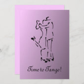 Tango Dancers met  slogan Kaart (Voorkant / Achterkant)
