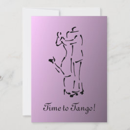 Tango Dancers met  slogan Kaart