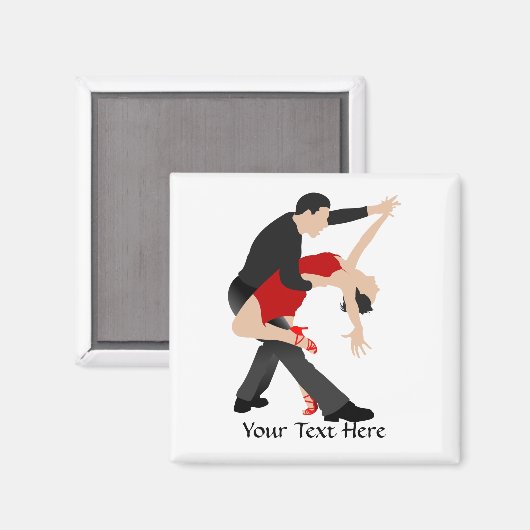 Tango Dancers (op maat) Magneet (Voorkant / Achterkant)