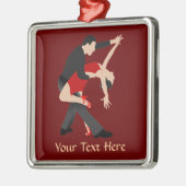 Tango Dancers (op maat) Metalen Ornament (Links)