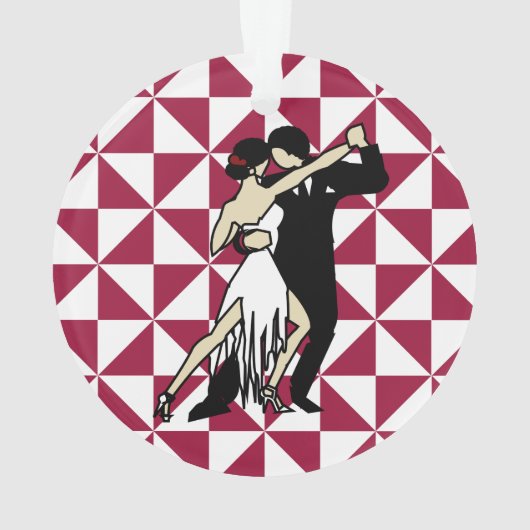 Tango Dancers Ornament (achterkant)