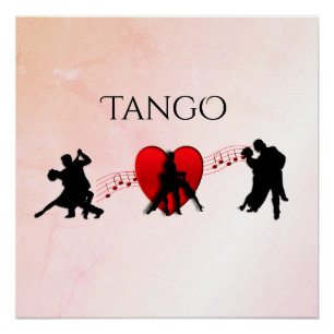Tango Dancers Perfect Poster