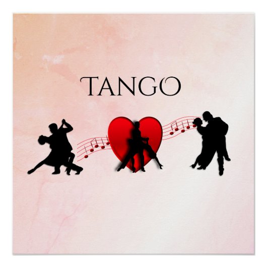 Tango Dancers Perfect Poster (Voorkant)