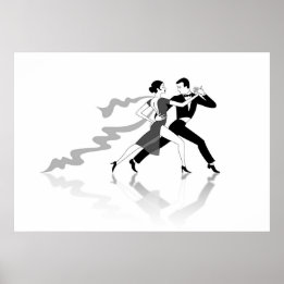 Tango Dancers Poster