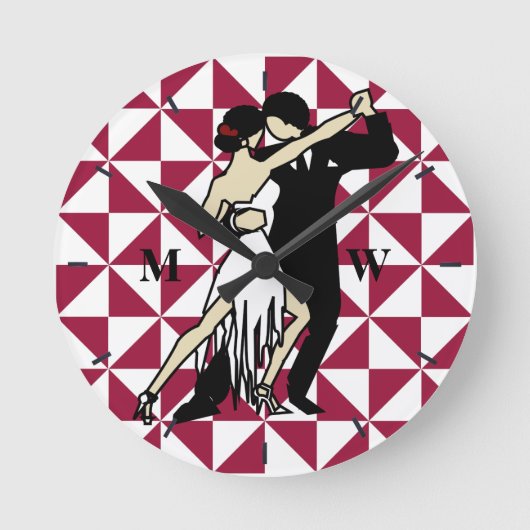 Tango Dancers Ronde Klok (Voorkant)