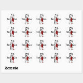 Tango Dancers Ronde Sticker (Vel)