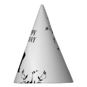 Tango Dancers Silhouette 1 Birthday Feesthoedjes (Rechts)