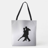 Tango Dancers Silhouette 2 Tote Bag (Voorkant)