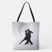 Tango Dancers Silhouette 2 Tote Bag (Achterkant)