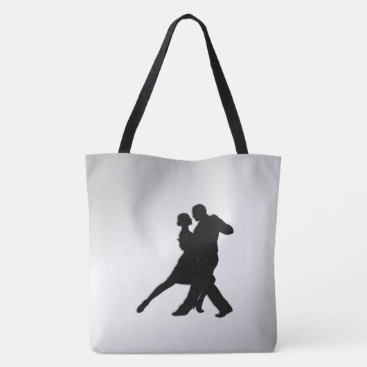 Tango Dancers Silhouette 2 Tote Bag (Achterkant)