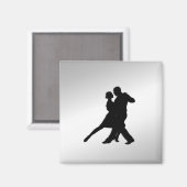 Tango Dancers Silhouette Magneet (Voorkant / Achterkant)