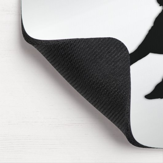 Tango Dancers Silhouette Muismat (Hoek)