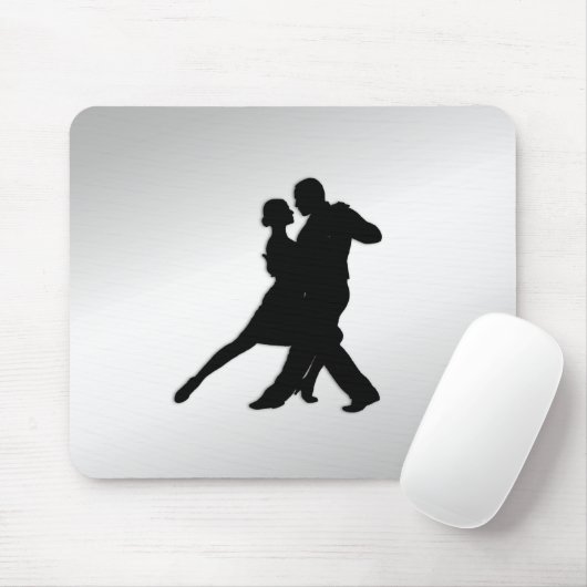 Tango Dancers Silhouette Muismat (Met muis)