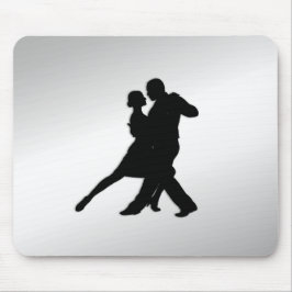 Tango Dancers Silhouette Muismat
