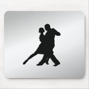 Tango Dancers Silhouette Muismat