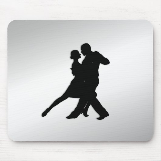 Tango Dancers Silhouette Muismat (Voorkant)