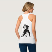 Tango Dancers Silhouette Tanktop (Volledige Achterkant)