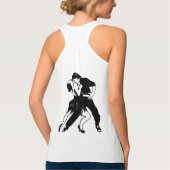 Tango Dancers Silhouette Tanktop (Achterkant)