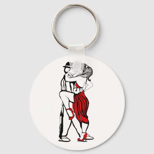 Tango Dancers Sleutelhanger (Voorkant)