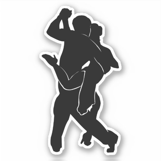 Tango Dancers Sticker (Voorkant)