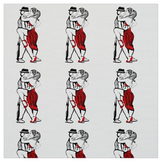 Tango Dancers Stof (Swatch)