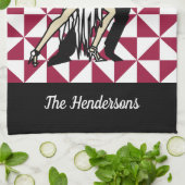 Tango Dancers Theedoek (Gevouwen)