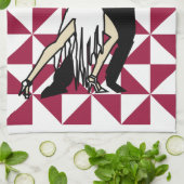 Tango Dancers Theedoek (Gevouwen)