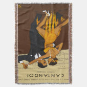 Tango Dancers Throw Blanket Deken (Voorkant Verticaal)