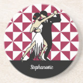 Tango Dancers Zandsteen Onderzetter (Voorkant)