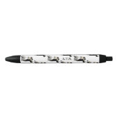 Tango Dancers zwart-wit, Zwarte Inkt Pen (Voorkant)