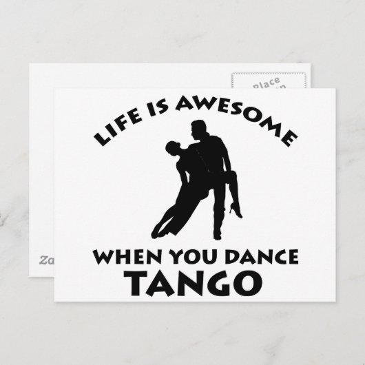 Tango dans Design Briefkaart (Voorkant / Achterkant)