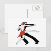 Tango/dans met mij briefkaart (Voorkant / Achterkant)