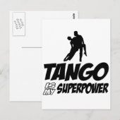 Tango-dansdesign Briefkaart (Voorkant / Achterkant)