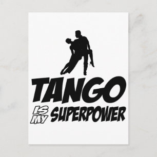 Tango-dansdesign Briefkaart