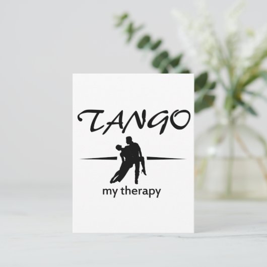 Tango-dansdesign Briefkaart (Staand voorkant)
