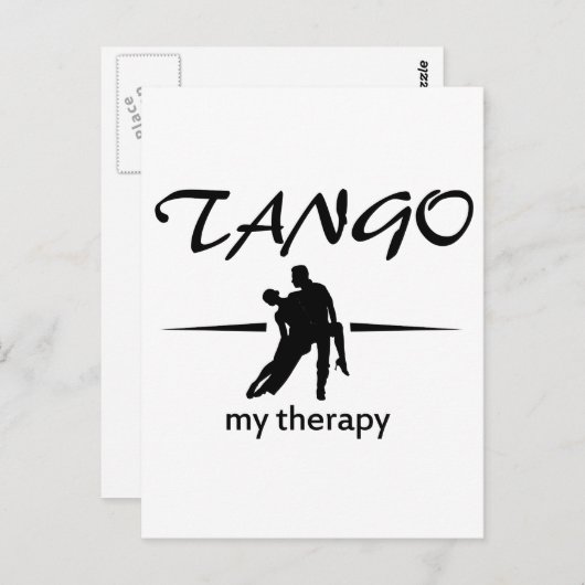 Tango-dansdesign Briefkaart (Voorkant / Achterkant)