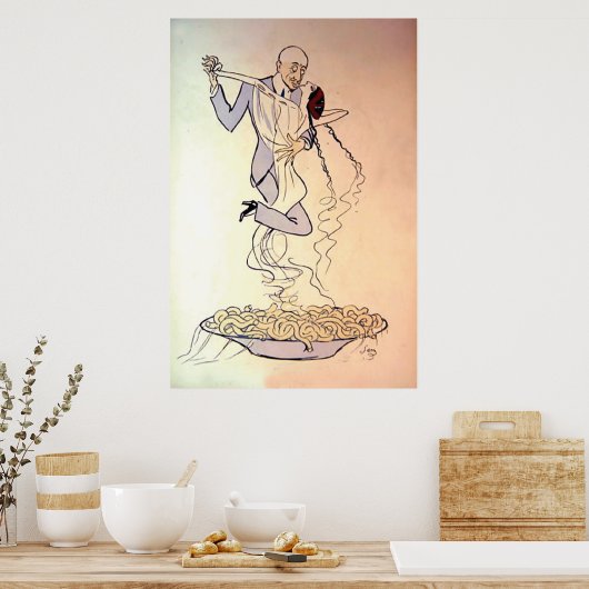  Tango-dansen van 1900 Poster (Keuken)