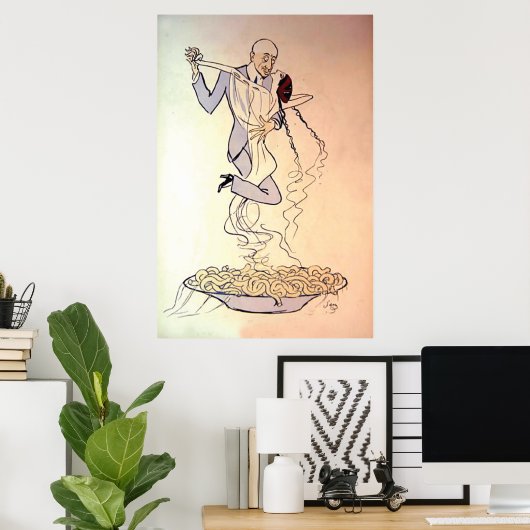 Tango-dansen van 1900 Poster (Thuiskantoor)