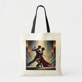 Tango dansend paar tote bag