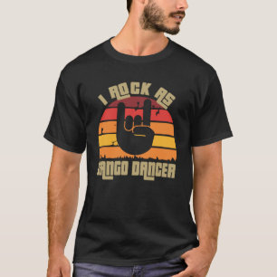 Tango danser zon  stijl kleurrijk t-shirt