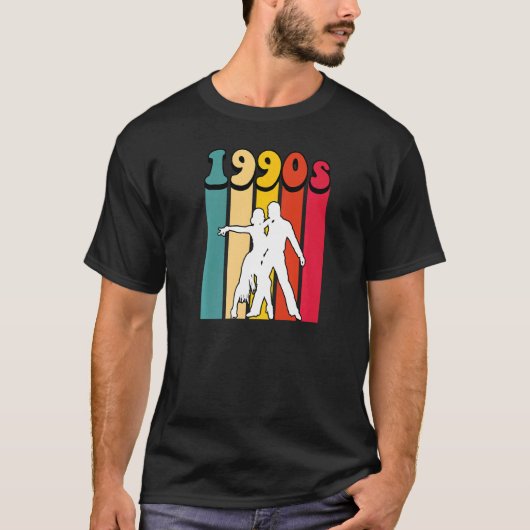 Tango danserende retroflector uit de jaren '90 t-shirt (Voorkant)