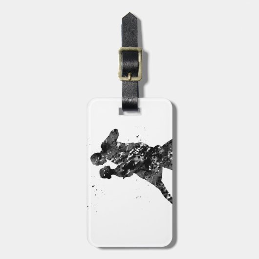 Tango Dansers Bagagelabel (Voorkant verticaal)